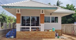 รีวิว บ้านชั้นเดียวยกพื้น แบบพอเพียง พื้นที่ใช้สอย 71 ตร.ม. งบประมาณ 600,000 บาท