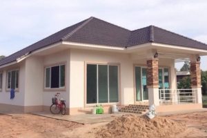 รีวิว บ้านชั้นเดียว พื้นที่ใช้สอย 90 ตร.ม. งบประมาณ 620,000 บาท