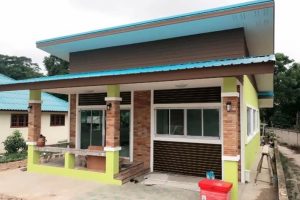 รีวิว ปลูกบ้านโมเดิร์นชั้นเดียว หลังคาเพิงแหงน ด้วยงบประมาณ 750,000 บาท