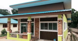 รีวิว ปลูกบ้านโมเดิร์นชั้นเดียว หลังคาเพิงแหงน ด้วยงบประมาณ 750,000 บาท