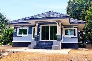 รีวิว ปลูกบ้านชั้นเดียว แนวร่วมสมัย 3 ห้องนอน 2 ห้องน้ำ งบประมาณ 7.4 แสนบาท