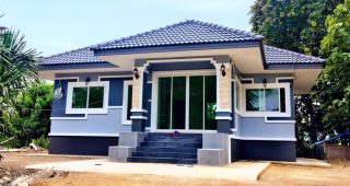 รีวิว ปลูกบ้านชั้นเดียว แนวร่วมสมัย 3 ห้องนอน 2 ห้องน้ำ งบประมาณ 7.4 แสนบาท