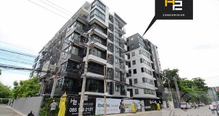 EP.837 รีวิว คอนโด H2 รามอินทรา 21 (Glass and Chrome) คอนโดสร้างเสร็จพร้อมอยู่ ใกล้รถไฟฟ้าสายสีชมพู สถานีลาดปลาเค้า