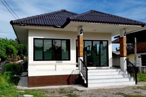 รีวิว ปลูกบ้านชั้นเดียว แนวรีสอร์ท พื้นที่ใช้สอย 60 ตร.ม. งบประมาณ 840,000 บาท