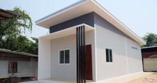 รีวิว บ้านชั้นเดียวสไตล์โมเดิร์น พื้นที่ใช้สอย 41 ตร.ม. งบประมาณ 259,000 บาท
