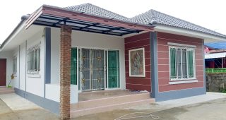 รีวิว ปลูกบ้านชั้นเดียว แนวร่วมสมัย 2 ห้องนอน 2 ห้องน้ำ งบประมาณ 850,000 บาท