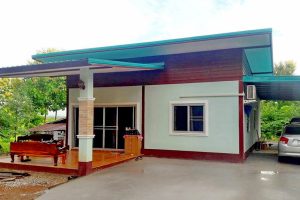 รีวิว บ้านโมเดิร์นชั้นเดียว 2 ห้องนอน 2 ห้องน้ำ ด้วยงบ 600,000 บาท