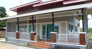 รีวิว บ้านโมเดิร์น หลังคาเพิงแหงน 3 ห้องนอน 2 ห้องน้ำ งบประมาณ 1.48 ลบ.