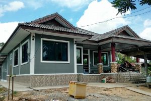 รีวิว บ้านชั้นเดียว แนวไทยประยุกต์ พื้นที่ใช้สอย 168 ตร.ม. งบประมาณรวม 1.6 ล้านบาท