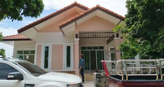 รีวิว บ้านชั้นเดียว แนวทรอปิคอล 3 ห้องนอน 1 ห้องน้ำ งบประมาณ 970,000 บาท