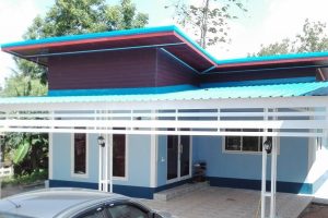 รีวิว บ้านโมเดิร์นชั้นเดียว 2 ห้องนอน 2 ห้องน้ำ งบประมาณ 550,000 บาท