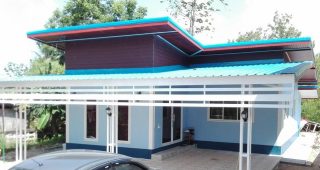รีวิว บ้านโมเดิร์นชั้นเดียว 2 ห้องนอน 2 ห้องน้ำ งบประมาณ 550,000 บาท