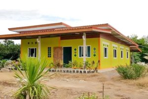 รีวิว บ้านโมเดิร์นชั้นเดียว สีสันสดใส งบประมาณรวม 7 แสนกว่าๆ