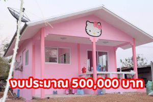 รีวิว บ้านคิตตี้ชั้นเดียว 2 ห้องนอน 1 ห้องน้ำ งบประมาณไม่เกิน 500,000 บาท