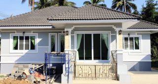 รีวิว บ้านชั้นเดียว แนวร่วมสมัย 3 ห้องนอน 2 ห้องน้ำ งบประมาณ 7.5 แสนบาท