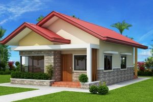 บ้านรีสอร์ทจับคู่สีหวานประดับหินสวยหรู
