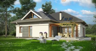 แบบบ้านโมเดิร์นโทนสีเรียบเท่ ขนาด 4 ห้องนอน