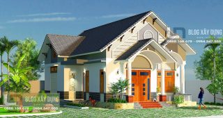 บ้านสวยสง่า ออกแบบประตูหน้าเปิดกว้างดูหรู