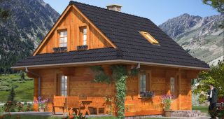 บ้านไม้ Log Cabin สุดอบอุ่นหลังเล็กงบหลักแสน