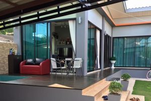 รีวิว บ้านโมเดิร์นชั้นเดียว พื้นที่ใช้สอย 72 ตร.ม. งบประมาณ 5.9 แสนบาท