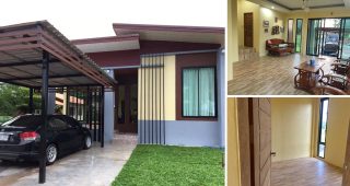 รีวิว บ้านโมเดิร์นชั้นเดียว พื้นที่ใช้สอย 99 ตรม. งบประมาณ 650,000 บาท