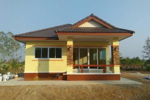 รีวิว ปลูกบ้านชั้นเดียว หลังคาทรงมนิลา พื้นที่ใช้สอย 80.5 ตร.ม. งบประมาณ 850,000 บาท