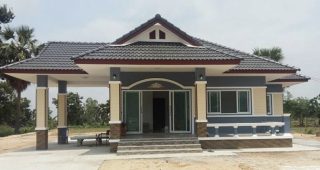 รีวิว บ้านชั้นเดียว แนวไทยประยุกต์ พื้นที่ใช้สอย 95 ตร.ม. งบประมาณก่อสร้าง 950,000 บาท