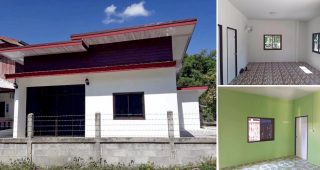 รีวิว สร้างบ้านโมเดิร์น ราคาประหยัด พื้นที่ใช้สอย 58 ตร.ม. งบประมาณ 495,000 บาท