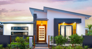 The Alexander บ้านหรูโครงสร้างโมเดิร์นหลังคาปีกนก