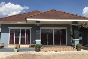 รีวิว บ้านเดี่ยวชั้นเดียว แนวร่วมสมัย 3 ห้องนอน 2 ห้องน้ำ งบประมาณ 1.05 ล้านบาท