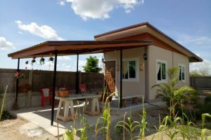 รีวิว บ้านสวนโมเดิร์นหลังเล็ก พื้นที่ใช้สอย 18 ตร.ม. งบประมาณรวม 100,000 บาท