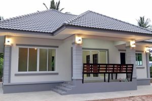 รีวิว บ้านเดี่ยวชั้นเดียว แนวร่วมสมัย พื้นที่ใช้สอย 100 ตร.ม. งบประมาณ 1.2 ล้านบาท