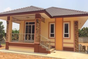 รีวิว บ้านชั้นเดียว แนวร่วมสมัย พื้นที่ใช้สอย 86 ตร.ม. งบประมาณ 760,000 บาท
