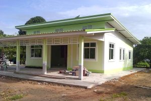 รีวิว บ้านชั้นเดียวหลังคาเพิงแหงน พื้นที่ใช้สอย 132 ตร.ม. งบประมาณ 750,000 บาท