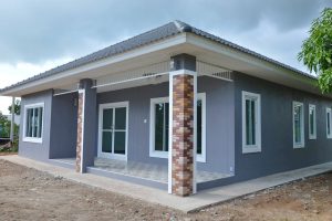 รีวิว บ้านชั้นเดียว แนวทรอปิคอล พื้นที่ใช้สอย 110 ตร.ม. งบประมาณ 1 ล้านบาท
