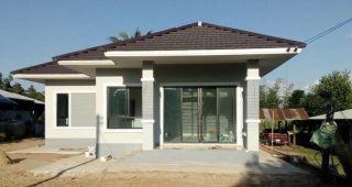 รีวิว ปลูกบ้านชั้นเดียว แนวร่วมสมัย พื้นที่ใช้สอย 99 ตร.ม. งบประมาณ 900,000 บาท