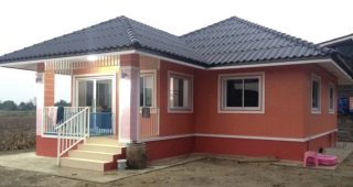 รีวิว บ้านชั้นเดียว แนวร่วมสมัย พื้นที่ใช้สอย 85 ตร.ม. งบประมาณ 850,000 บาท