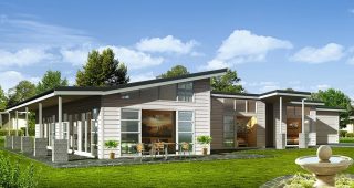 บ้านดีไซน์โมเดิร์น กว้างขวางทันสมัยขนาด 4 ห้องนอน