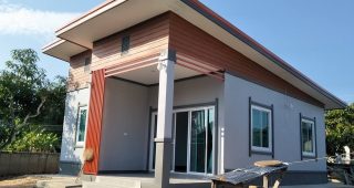 รีวิว บ้านโมเดิร์นชั้นเดียว พื้นที่ใช้สอย 56 ตร.ม. งบประมาณ 530,000 บาท