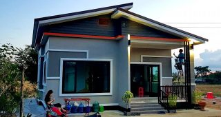 รีวิว บ้านโมเดิร์นชั้นเดียว พื้นที่ใช้สอย 59.5 ตร.ม. งบประมาณ 700,000 บาท