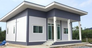 รีวิว บ้านโมเดิร์นชั้นเดียว พื้นที่ใช้สอย 85 ตร.ม. 3 ห้องนอน 2 ห้องน้ำ งบประมาณ 850,000 บาท
