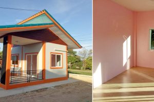 รีวิว บ้านโมเดิร์นหลังเล็ก แบบพอเพียง 1 ห้องนอน 1 ห้องน้ำ งบประมาณ 170,000 บาท