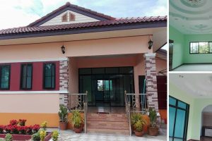 รีวิว บ้านชั้นเดียวแนวร่วมสมัย หลังคาทรงมนิลา พื้นที่ใช้สอย 86 ตร.ม. งบประมาณ 867,000 บาท