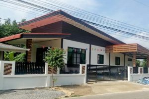 รีวิว บ้านโมเดิร์นหลังคาเพิงแหงน พื้นที่ใช้สอย 70 ตร.ม. งบประมาณ 800,000 บาท