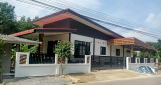 รีวิว บ้านโมเดิร์นหลังคาเพิงแหงน พื้นที่ใช้สอย 70 ตร.ม. งบประมาณ 800,000 บาท
