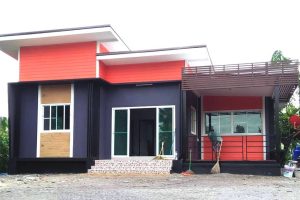 รีวิว บ้านโมเดิร์นชั้นเดียว พร้อมระเบียงพักผ่อน พื้นที่ใช้สอย 89.25 ตร.ม. งบประมาณ 866,000 บาท