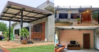 รีวิว บ้านโมเดิร์นลอฟท์ชั้นเดียว พร้อมดาดฟ้า พื้นที่ใช้สอย 66.5 ตร.ม. งบประมาณ 600,000 บาท