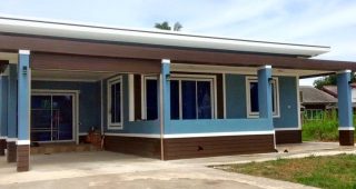 รีวิว บ้านโมเดิร์นชั้นเดียว พื้นที่ใช้สอย 105 ตร.ม. งบประมาณ 850,000 บาท