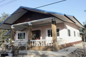 รีวิว บ้านเดี่ยวชั้นเดียวสไตล์ชนบท พื้นที่ใช้สอย 149 ตร.ม. งบประมาณรวม 900,000 บาท