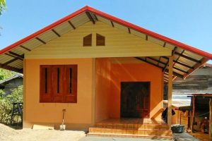 รีวิว บ้านชั้นเดียว สไตล์ชนบท พื้นที่ใช้สอย 73 ตร.ม. งบประมาณ 3 แสนกว่า ๆ
